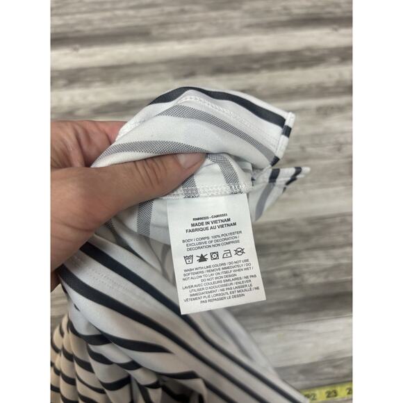 Nike Polo Shirt Womens Size XL Striped Dri Fit Sleeveless Tank Top Casual Golf - Picture 12 of 12